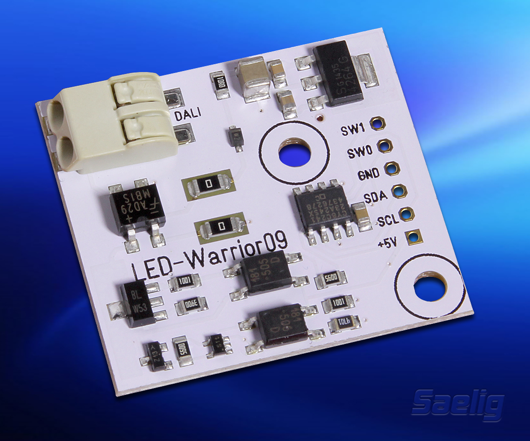 DALI-master modules come with I2C interface and two switch inputs